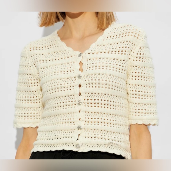 NWTA Ganni Short Sleeve Cardigan